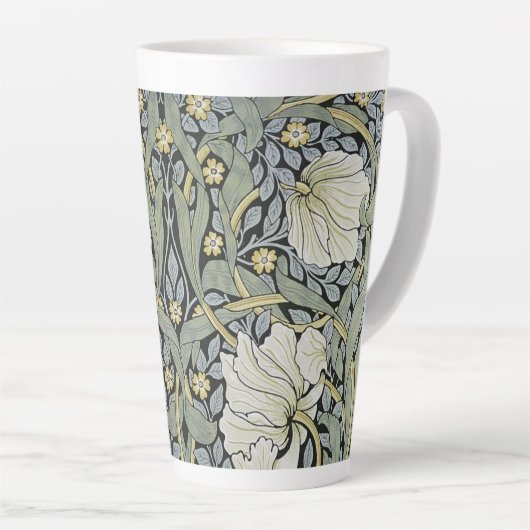 William Morris - Ontwerp van het Pimpernel Pattern Latte Mok (Rechterhoek)