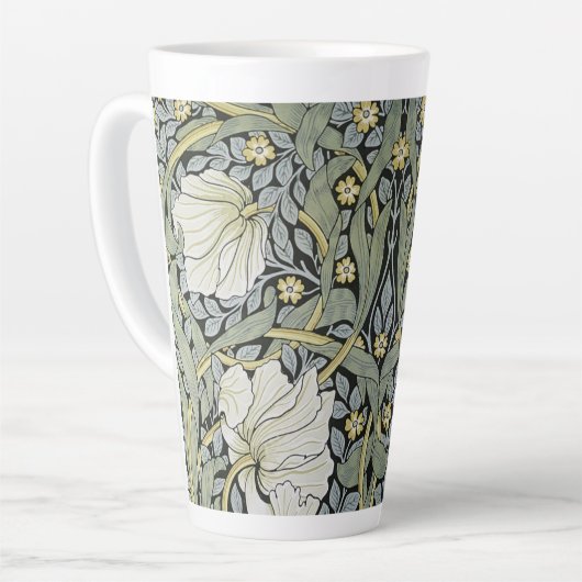 William Morris - Ontwerp van het Pimpernel Pattern Latte Mok (Linkerhoek)