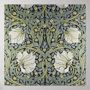 William Morris - Ontwerp van het Pimpernel Pattern Poster