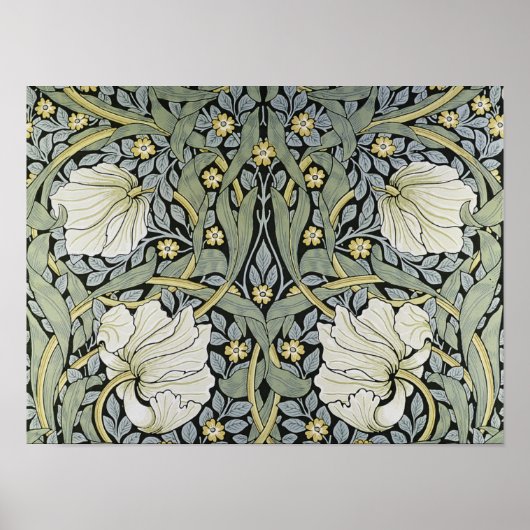 William Morris - Ontwerp van het Pimpernel Pattern Poster (Voorkant)