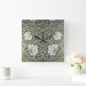 William Morris - Ontwerp van het Pimpernel Pattern Vierkante Klok (Huis)