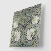 William Morris - Ontwerp van het Pimpernel Pattern Vierkante Klok (Hoek)