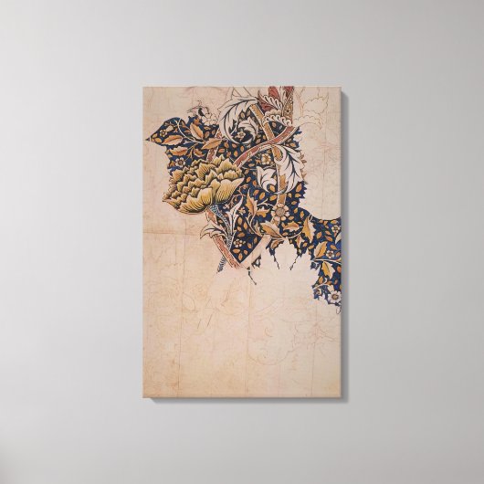 William Morris - ONTWERP VOOR WINDRUSH GEDRUKTE TE Canvas Afdruk (Voorkant)