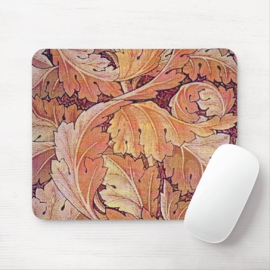 William Morris Oranje Acanthus - Mousepad Muismat (Met muis)