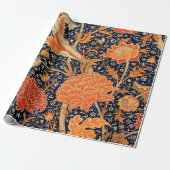 William Morris Oranje Cray Cadeaupapier (Uitgerold)