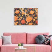 William Morris Oranje Cray Canvas Afdruk (Insitu (Woonkamer))