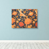 William Morris Oranje Cray Canvas Afdruk (Insitu (Houten vloer))