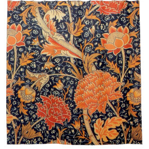 William Morris Oranje Cray Douchegordijn