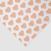 William Morris Oranje Floral Heart Decoupage Tissuepapier (Detail)