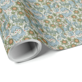 William Morris  Orchard Acanthus Blue Green Cadeaupapier