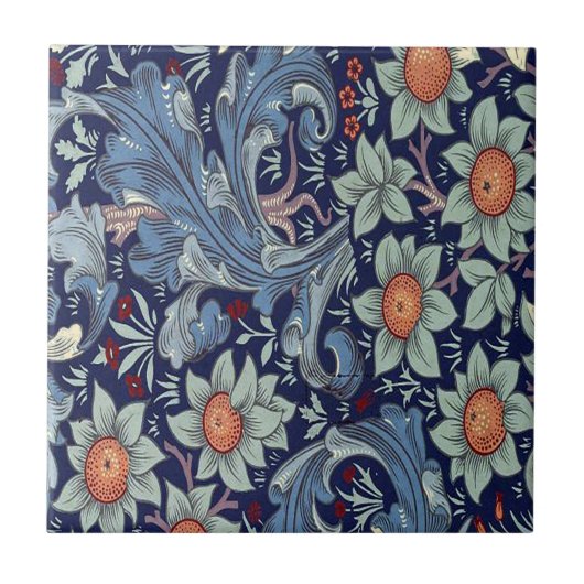  William Morris Orchard Fruit Patterned Tegeltje (Voorkant)