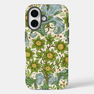 William Morris Orchard Groene Bloemrijke Kunst iPhone 16 Hoesje