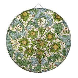 William Morris Orchard Groene Bloemrijke Kunst Dartbord