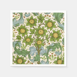 William Morris Orchard Groene Bloemrijke Kunst Servet