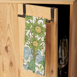 William Morris Orchard Groene Bloemrijke Kunst Theedoek