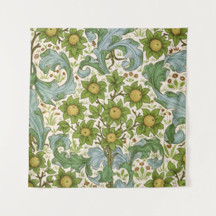 William Morris Orchard Groene Bloemrijke Kunst Wandkleed