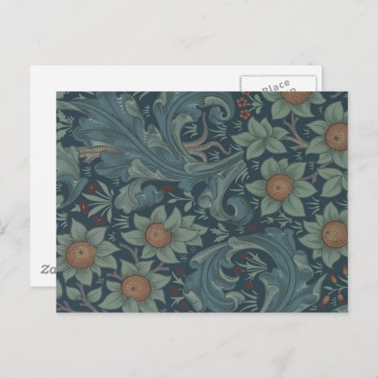 William Morris Orchard Pattern Art Briefkaart (Voorkant / Achterkant)