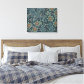 William Morris Orchard Pattern Art Canvas Afdruk (Insitu (Slaapkamer))