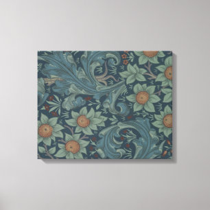 William Morris Orchard Pattern Art Canvas Afdruk
