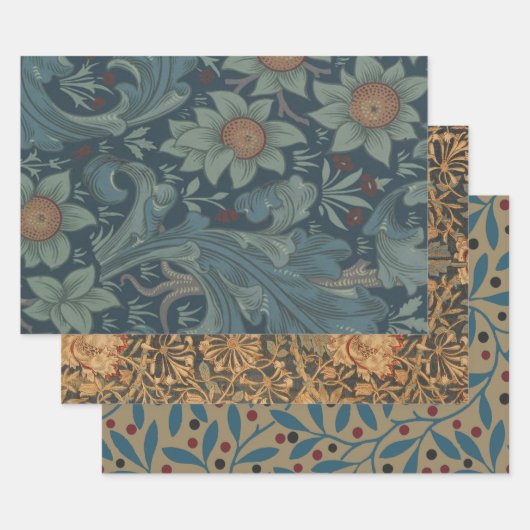 William Morris Orchard Pattern Art Inpakpapier Vel (Set)