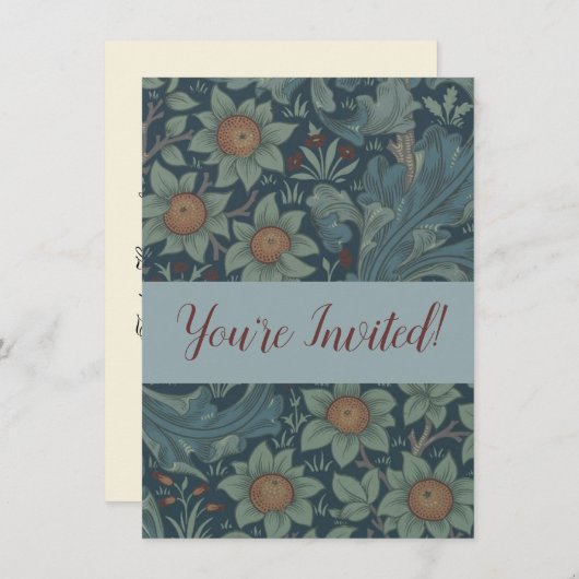 William Morris Orchard Pattern Art Kaart (Voorkant / Achterkant)