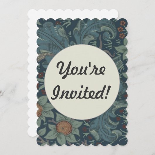 William Morris Orchard Pattern Art Kaart (Voorkant / Achterkant)