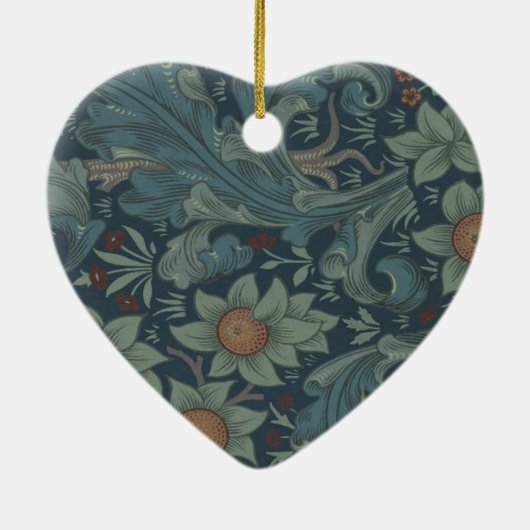 William Morris Orchard Pattern Art Keramisch Ornament (Achterkant)