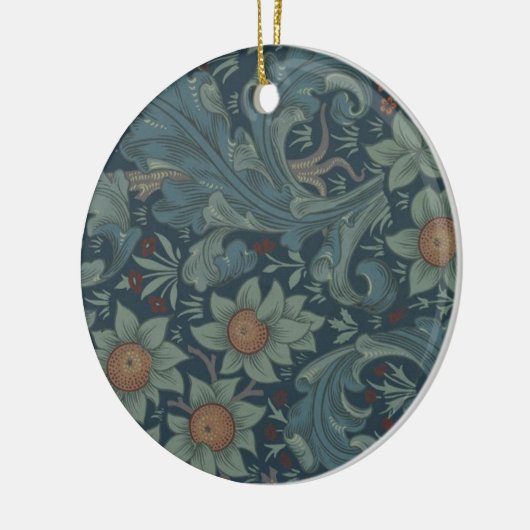 William Morris Orchard Pattern Art Keramisch Ornament (Links)