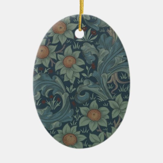 William Morris Orchard Pattern Art Keramisch Ornament (Voorkant)