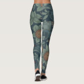 William Morris Orchard Pattern Art Leggings (Achterkant)