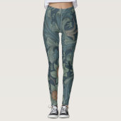 William Morris Orchard Pattern Art Leggings (Voorkant)
