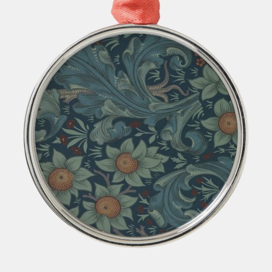 William Morris Orchard Pattern Art Metalen Ornament (Voorkant)