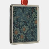 William Morris Orchard Pattern Art Metalen Ornament (Rechts)