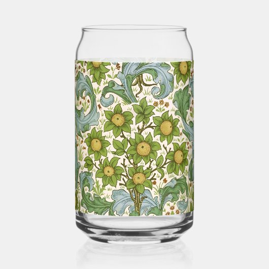 William Morris' Orchard Pattern Art Nouveau Blikvorm Glas (Voorkant)