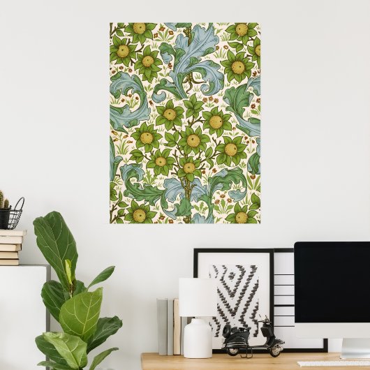 William Morris' Orchard Pattern Art Nouveau Poster (Thuiskantoor)