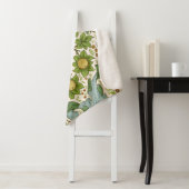 William Morris' Orchard Pattern Art Nouveau Sherpa Deken (In situ)