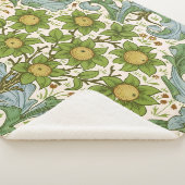 William Morris' Orchard Pattern Art Nouveau Sherpa Deken (3/4)