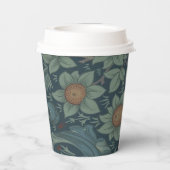 William Morris Orchard Pattern Art Papieren Bekers (Achterkant)