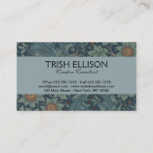 William Morris Orchard Pattern Art Visitekaartje (Achterkant)