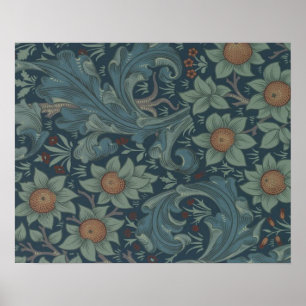 William Morris Orchard Pattern Wallpaper Poster