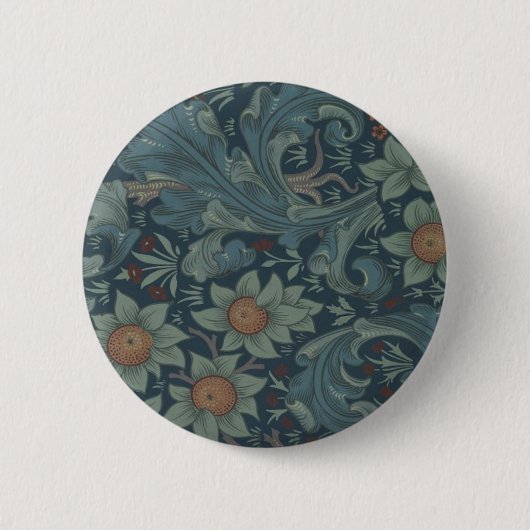 William Morris Orchard Pattern Wallpaper Ronde Button 5,7 Cm (Voorkant)