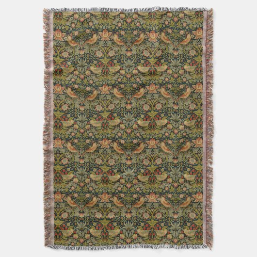 William Morris over aardbeiendief Deken (Voorkant Verticaal)