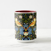 William Morris over het  ontwerp van de aardbeiend Mok (Midden)