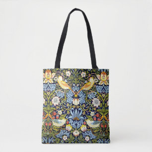William Morris over het  ontwerp van de aardbeiend Tote Bag