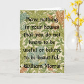 William Morris over schoonheid en functie Kaart (Gele Bloem)