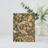 William Morris Owl an Acanthus Briefkaart (Staand voorkant)