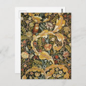 William Morris Owl an Acanthus Briefkaart (Voorkant / Achterkant)