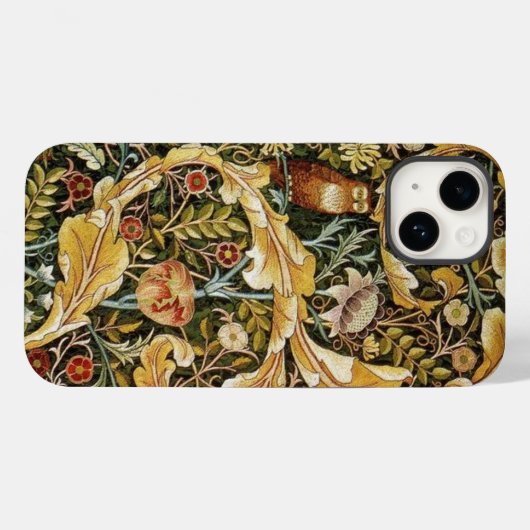 William Morris Owl an Acanthus Case-Mate iPhone Case (Achterkant (horizontaal))