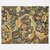 William Morris Owl an Acanthus Fleece Deken (Voorkant (Horizontaal))