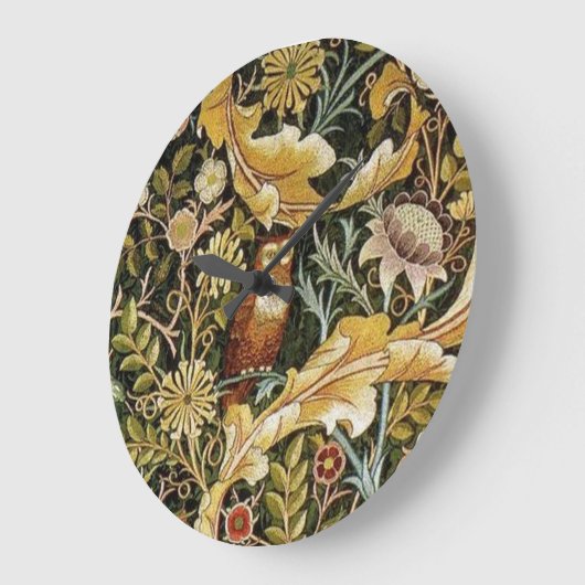 William Morris Owl an Acanthus Grote Klok (Hoek)